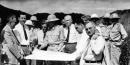 Senator Truman on an inspection trip in 1939. Credit: Truman Library