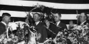 Harry S Truman being sworn in as Jackson County presiding judge. Credit: Truman Library.