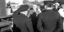 Truman with railway employees. Credit: Truman Library
