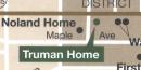 Detail from Harry S Truman National Historic Site brochure map. Credit: National Park Service