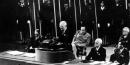 Truman addressing the United Nations Conference. Credit: Truman Library.
