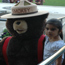 Smokey Bear with a child