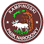 logo with park name and drawing of a moose
