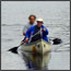 Paddlers on the Mississippi River