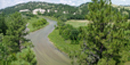 Scenic cliffs of sandstone rise above the Niobrara