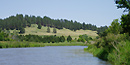 Prairie, forests, and river meet