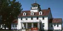 The former Grand Marais Coast Guard Station now serves as a Ranger Station at Pictured Rocks National Lakeshore.