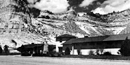 Historic photo of the Visitor Center at Scotts Bluff National Monument