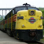 NPS photo of train ready to board passengers.