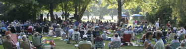 Enjoying a Music in the Meadow Concert. Photo by Sara Guren.