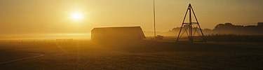 Huffman Prairie Flying Field at sunrise