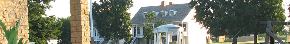Fort Parade Ground and Officers Quarters as seen from Guardhouse
