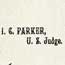 Letters of Judge Isaac C. Parker