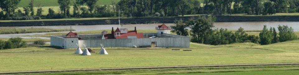 View of Fort Union Trading Post NHS from Bodmer Overlook