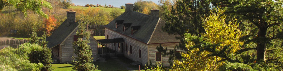 A fall day on Mt. Rose overlooking the historic depot at Grand Portage.