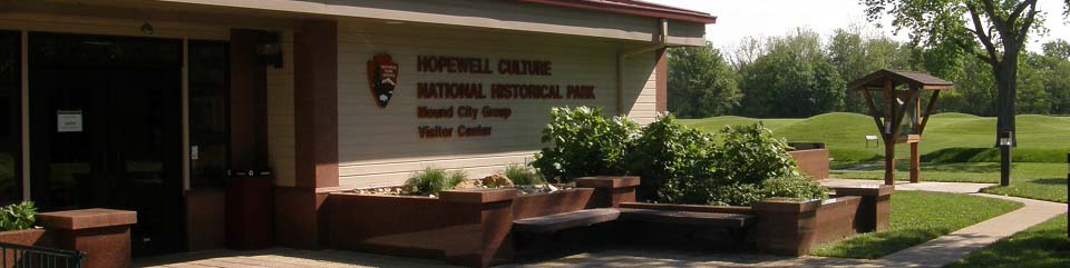 Mound City visitor center in spring
