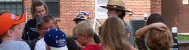 Park Ranger with school group