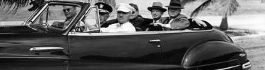President Truman drives guests in Key West, November 1946. US Navy Photo.