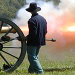 Cannon firing demonstration