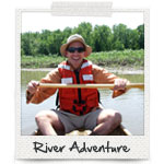 Find an Adventure: Paddler on the Mississippi River