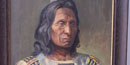 This painting hangs in the Den exhibit in the Cook Gallery. This painting hangs in the Den exhibit in the Cook Gallery.