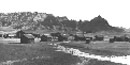 Historic photo of the Cedar Pass cabins Historic photo of the Cedar Pass cabins