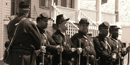 Reenactors portraying the First Kansas Colored at a Civil War Encampment at Fort Scott in April of 2003 Reenactors portraying the First Kansas Colored at a Civil War Encampment at Fort Scott in April of 2003