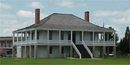The hosptial/visitor center is the best example of French Colonial architecture on site. Note all of the elements. The hosptial/visitor center is the best example of French Colonial architecture on site. Note all of the elements.