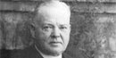 Black and white photo of Herbert Hoover in retirement. Black and white photo of Herbert Hoover in retirement.