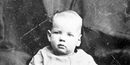 Black and white photo of Herbert Hoover as an infant. Black and white photo of Herbert Hoover as an infant.