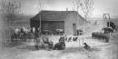 Homesteaders in front of sod house Homesteaders in front of sod house
