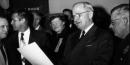 Truman looking at a speech. Credit: Truman Library Truman looking at a speech. Credit: Truman Library