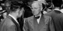 Harry S. Truman is greeted by Mayor Roger T. Sermon at Fairfax Airport in Kansas City, Kansas. Credit: Truman Library Harry S. Truman is greeted by Mayor Roger T. Sermon at Fairfax Airport in Kansas City, Kansas. Credit: Truman Library