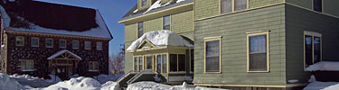 The C&H Public Library stands across the street from the summer residence of Alexander Agassiz.