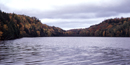 Chapel Lake is shown with fall colors, a beautifu view of the northwoods in Pictured Rocks National Lakeshore. Chapel Lake is shown with fall colors, a beautifu view of the northwoods in Pictured Rocks National Lakeshore.
