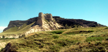 View of Scotts Bluff from the north.  Photo by Jonathan S. Garcia.
