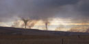 Smoke tornadoes created from spring prairie burns at the preserve. Smoke tornadoes created from spring prairie burns at the preserve.