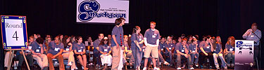 Contestants on the stage at the 2006 High School Local History Smackdown.