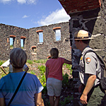 Ranger leading a guided tour.