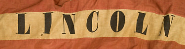 Lincoln presidential banner