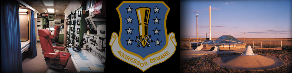 Underground Delta-01 LCC, 44th Missile Wing/66th Strategic Missile Wing logos, topside view of Delta-09 LF