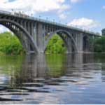 Stone Arch Bridge and river water