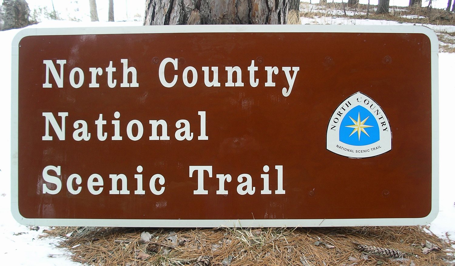 North Country Road side sign North Country Road side sign