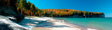 Chapel Beach by Robert H. Morris,  Burt Lake, Michigan
