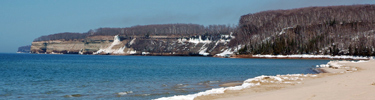 Spring thaw at Miners Beach
