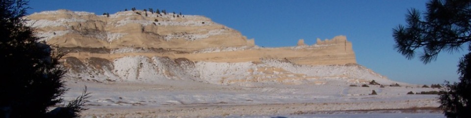 Saddle rock in Winter