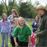 Ranger leading hike