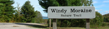 Windy Moraine with Glen Lake in background