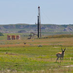 Oil well just outside the park boundary