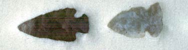 Indian arrowheads